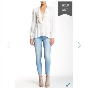 Hudson cropped skinny jeans